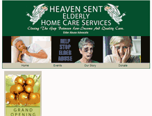 Tablet Screenshot of heavensentcare.com